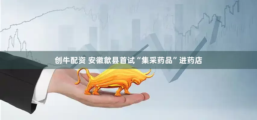 创牛配资 安徽歙县首试“集采药品”进药店