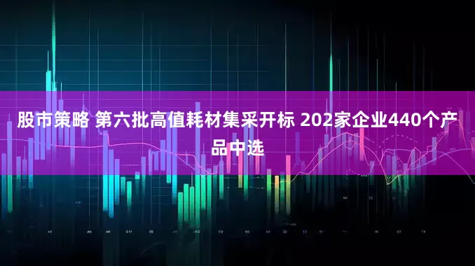 股市策略 第六批高值耗材集采开标 202家企业440个产品中选
